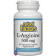 Natural factors - l-arginine 500 mg Online Hot Sale