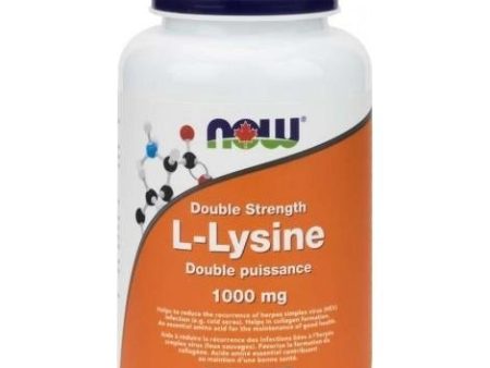 Now - double strength l-lysine, 1,000 mg, 100 tablets Cheap