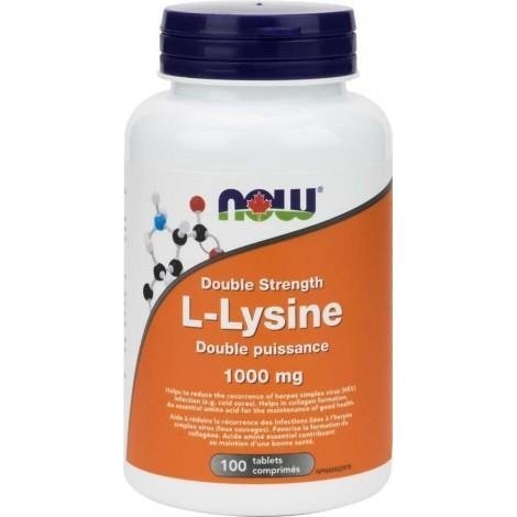 Now - double strength l-lysine, 1,000 mg, 100 tablets Cheap