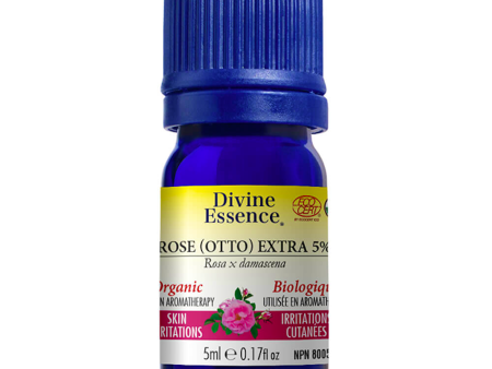 Divine essence - rose (otto) extra 5%  org -  5 ml For Sale