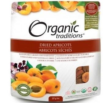 Organic traditions - dried apricots 227 g Online Sale