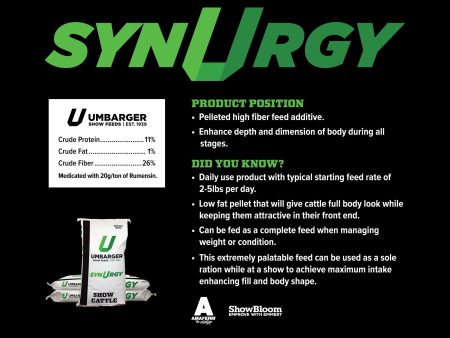 Umbarger SynUrgy Show Cattle Feed on Sale