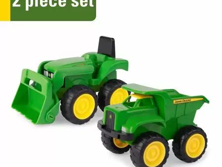 John Deere 6 Sandbox Toy Vehicle Set Dump Truck and Tractor Toy Vehicles 2 Pa Supply