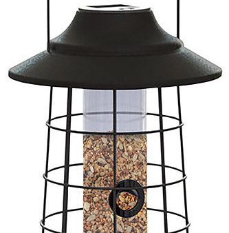 Woodlink Modern Farmhouse Solar Lantern Tube Bird Feeder Supply