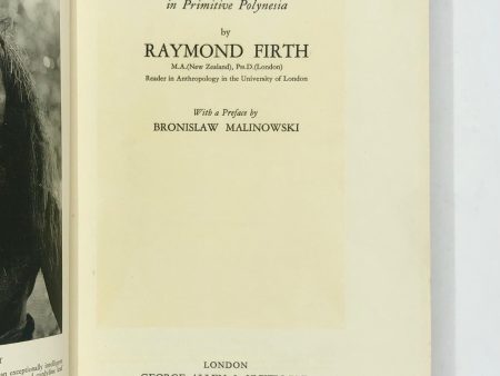 We the Tikopia: a sociological Study of Kinship in Primitive Polynesia. With a Preface by Bronislaw Malinowski. For Discount