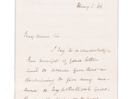 Autograph Letter Signed ( W. E. Gladstone ) to J. P. Potter, MP Hot on Sale