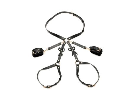 Bondage Harness with Bows - Black XL-2XL Supply