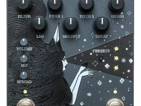 Old Blood Noise Endeavors Dark Star Stereo Soundscape Reverb FX Pedal [Black] For Cheap