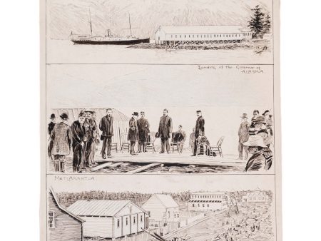 “Missionary Enterprise in Alaska” [Original illustration from The Graphic.] Sale