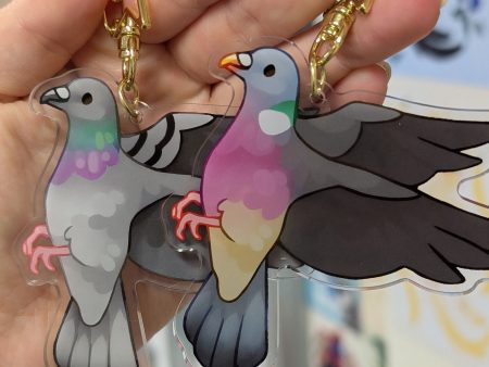 Pigeon Acrylic Keychain Online