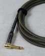 Revelation Cable Co. Black Gold Tweed 10  Premium Instrument Cable Cheap