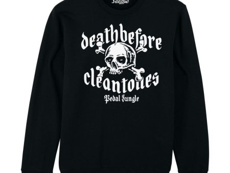 Death Before Clean Tones Organic Vegan Sweatshirt Black Sale