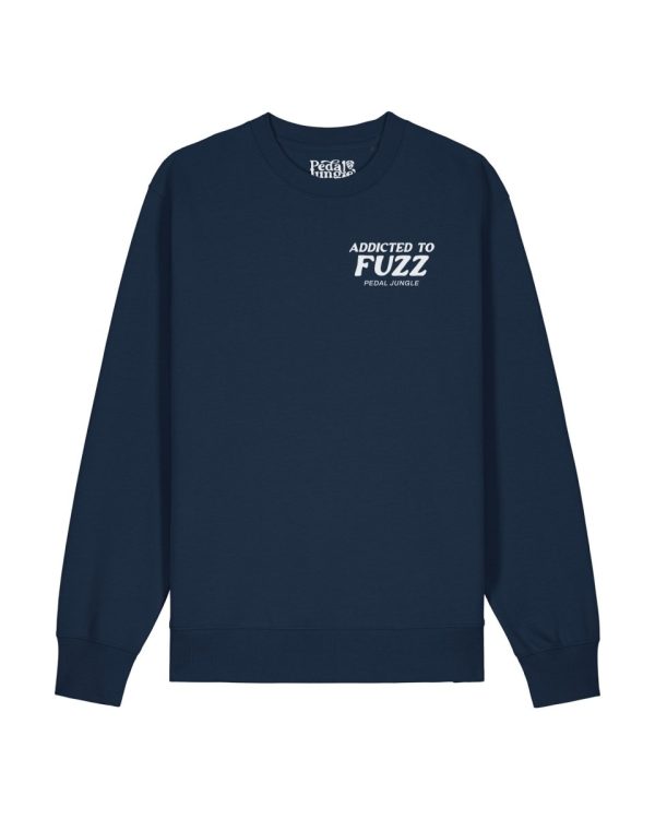 Addicted To Fuzz Organic Vegan Sweatshirt Navy Online Sale