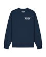 Addicted To Fuzz Organic Vegan Sweatshirt Navy Online Sale