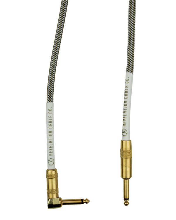 Revelation Cable Co. White Gold Tweed 10  Premium Instrument Cable For Cheap