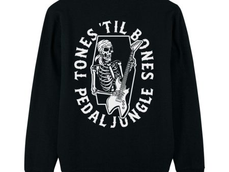 Tones  Til Bones Organic Vegan Sweatshirt Black Fashion