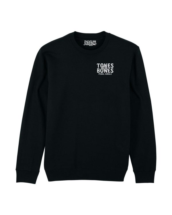 Tones  Til Bones Organic Vegan Sweatshirt Black Fashion