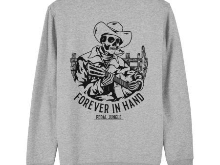 Forever In Hand Organic Vegan Sweatshirt Grey For Cheap