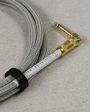 Revelation Cable Co. White Gold Tweed 10  Premium Instrument Cable For Cheap