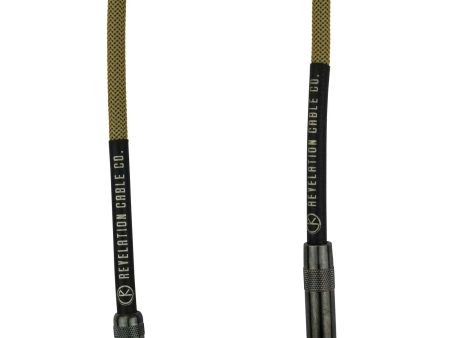 Revelation Cable Co. Dark Gold Tweed 10  Premium Instrument Cable Online Sale