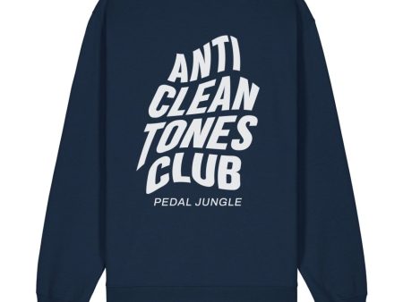 Anti Clean Tones Club Organic Vegan Sweatshirt Navy Supply