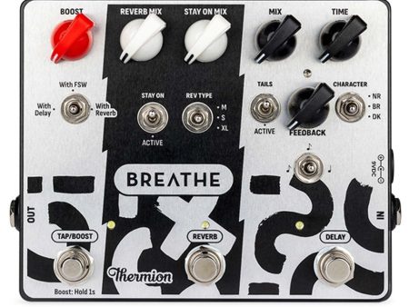 Thermion Breathe Delay, Reverb & Boost FX Pedal Online now