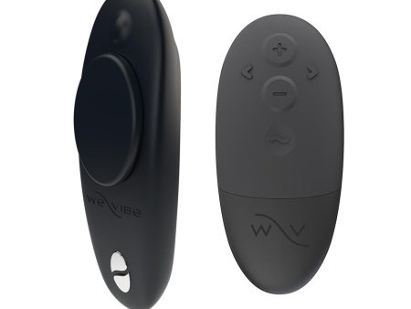 We-Vibe Moxie+ Wearable Hands-Free Remote-Controlled Magnetic Panty Vibrator - Black Cheap