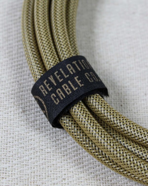 Revelation Cable Co. Dark Gold Tweed 10  Premium Instrument Cable Online Sale