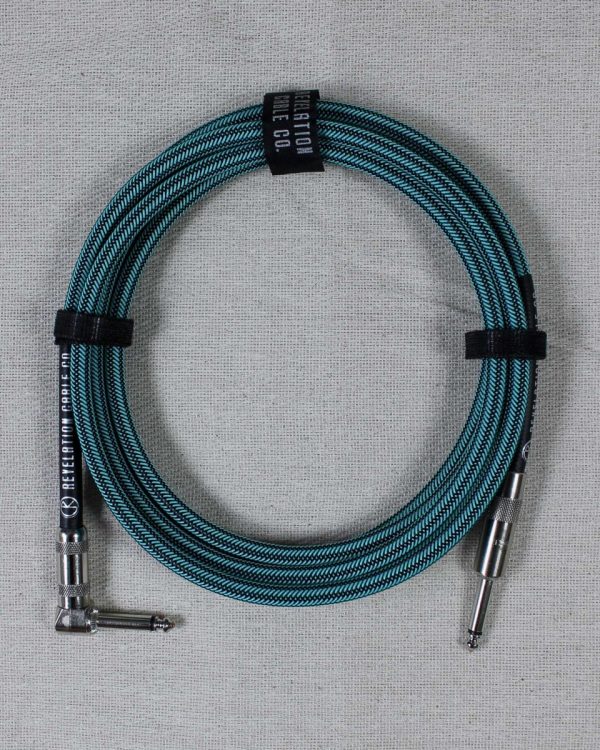 Revelation Cable Co. Turquoise Tweed 10  Premium Instrument Cable Online Hot Sale