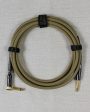 Revelation Cable Co. Dark Gold Tweed 10  Premium Instrument Cable Online Sale