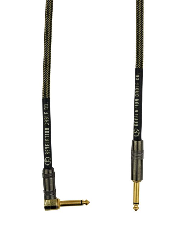 Revelation Cable Co. Black Gold Tweed 10  Premium Instrument Cable Cheap