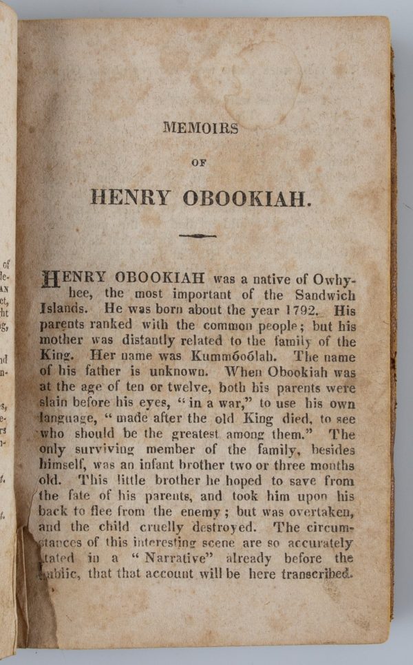 Memoirs of Henry Obookiah For Discount