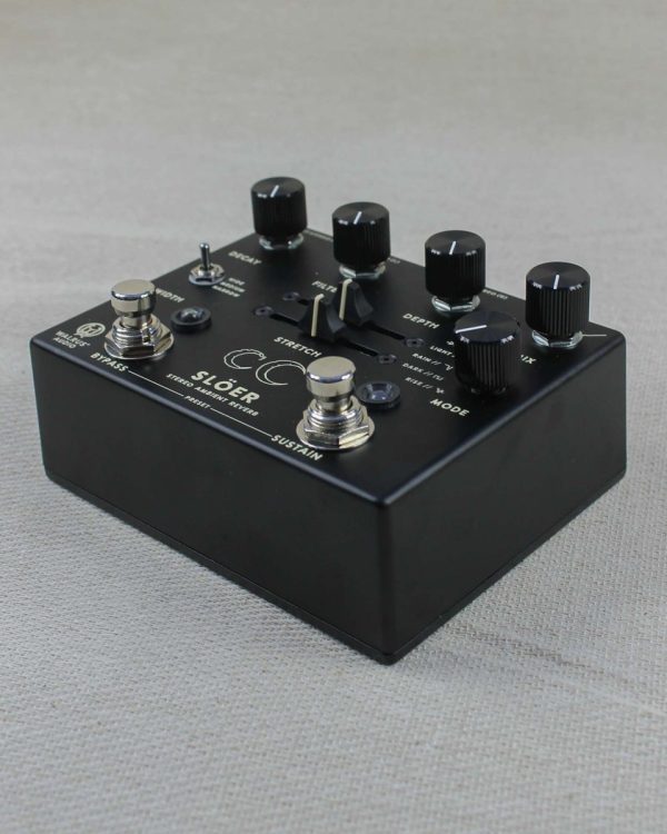 Walrus Audio Slöer Stereo Ambient Reverb FX Pedal Black Fashion