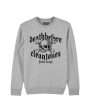 Death Before Clean Tones Organic Vegan Sweatshirt Grey Discount